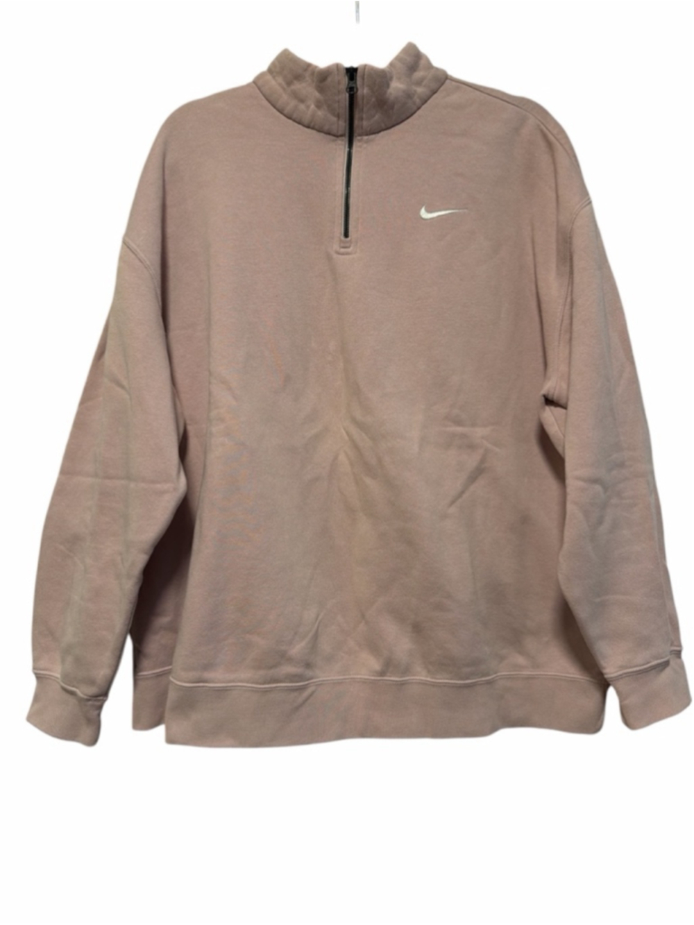 Nike Women’s Pink Mauve Quarter Zip Pullover - Size Medium